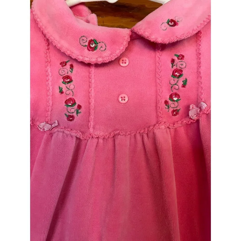 Okie Dokie Velour Onsie Infant/Toddler Girls Size 24 Months‎